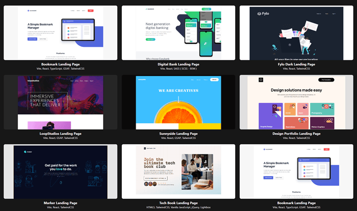 Landing Page Gallery